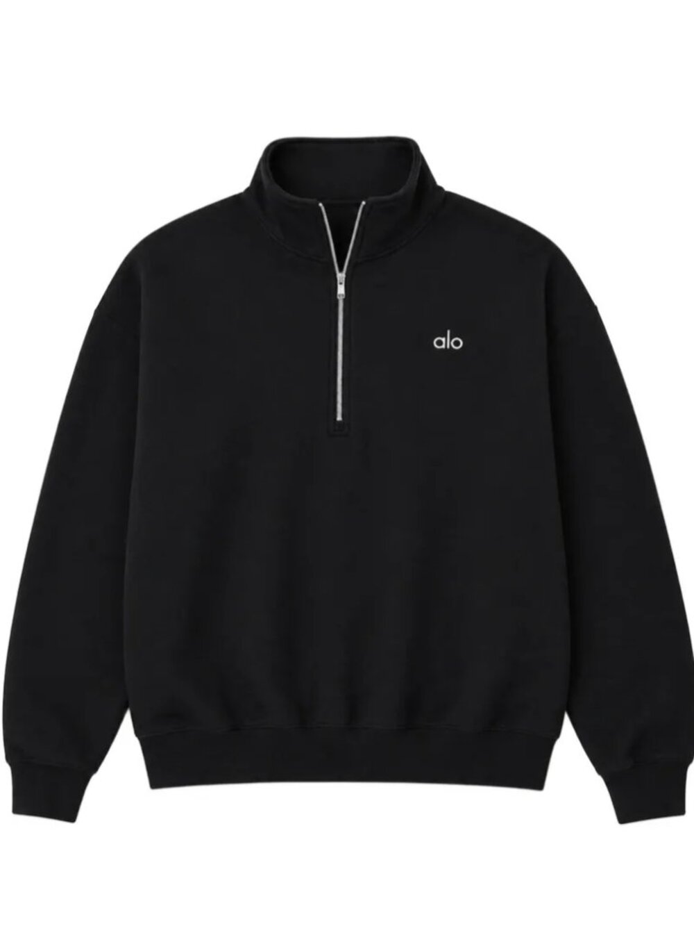 ALO Accolade Quarter-Zip Pullover Black Muliple Sizes NWT - Picture 5 of 9